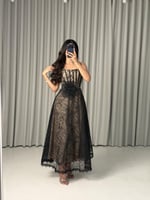 فستان ناعم اسود