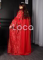 جلابيه قطعتين تطريز كمبيوتر