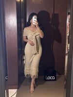 فستان ناعم من لوكا مع شال