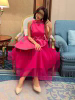 فستان فوشي مميز