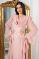 فستان ناعم مميز بكشكش