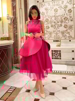 فستان فوشي مميز