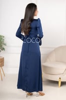 فستان ناعم بأكمام طويلة