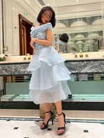 فستان ناعم من الاورقانزا