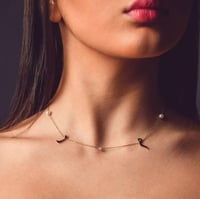 سلسال الاحرف مع فص الزركون