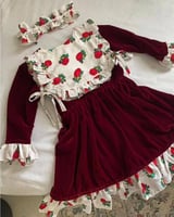 فستان شالكي شتوي مخمل