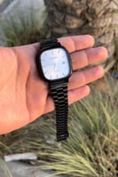 ساعة كاسيو LTP اسود مينا فضي