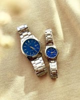 بكج ساعات كاسيو كبلز فضي - ازرق