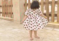 فستان اطفال بطبقات الشالكي