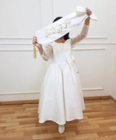 فستان بناتي ابيض