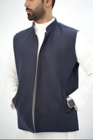 سديري دبل فيس جوخ كحلي - بيج سديري جوخ فاخر.