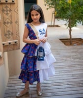 فستان شالكي انيق بالاسم حسب الطلب