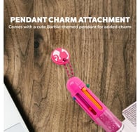 قلم حبر 6 الوان باربي