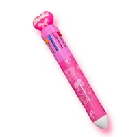 قلم حبر 6 الوان باربي قلب