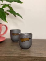 كوب قهوة رصاصي بني (140ملم)