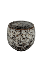 كوب قهوة بركاني ابيض صغير (110ملم)