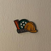 ملصقات معدنية مهندس