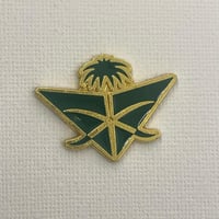 ملصقات معدنية الخطوط السعودية لون اخضر