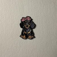 ملصقات معدنية كلب