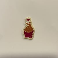 ملصقات معدنية قلب كوري