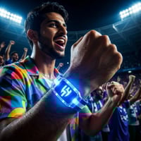 أسوارة سيليكون رياضية مضيئة نادي الهلال