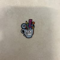 ملصقات معدنية معلم