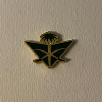 ملصقات معدنية الخطوط السعودية لون اخضر