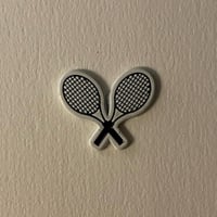 ملصقات معدنية كرة بادل