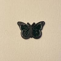 ملصقات معدنية فراشة خضراء