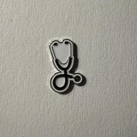 ملصقات معدنية سماعة طبيب