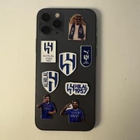 بكج ملصقات معدنية الهلال 8 قطع