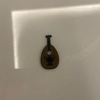 ملصقات معدنية عود بني