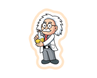 ستيكر ألبرت أينشتاين