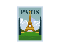 ستيكر طوابع بريدية - باريس