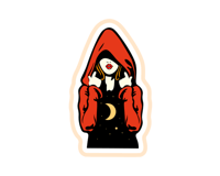 ستيكر فتاة القمر