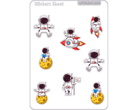 ستيكرات رائد الفضاء