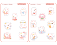 مجموعة ستيكرات ارنوب