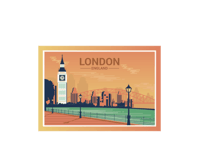 ستيكر طوابع بريدية - لندن