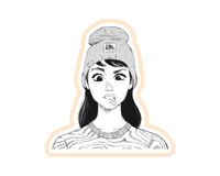 ستيكر مشاكسة