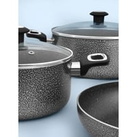 طقم أواني طهي غير لاصقة مطلية بالجرانيت من إمبكس،...