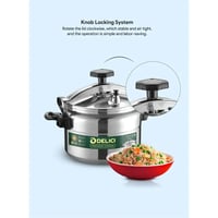 قدر ضغط ألومنيوم من ديليتشي سعة 11 لترًا مع ضمان ل...