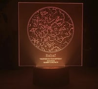 خريطة النجوم المضيئة