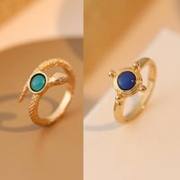 خاتمين بحجر متغير اللون