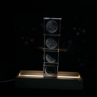 اضاءة القمر ثلاثية الابعاد 4 مكعبات