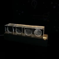 اضاءة القمر ثلاثية الابعاد 4 مكعبات