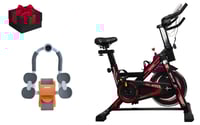 spinning bike Red دراجة تمارين هوائية ثابتة احمر