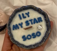 شمعة سَلام بالكتابة | لافندر