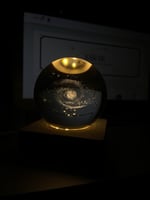 بلورة المجرة الكواكب والنجوم المضيئة