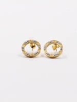 حلق دائري مع كرستال