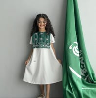 فستان اليوم الوطني شكل جديد